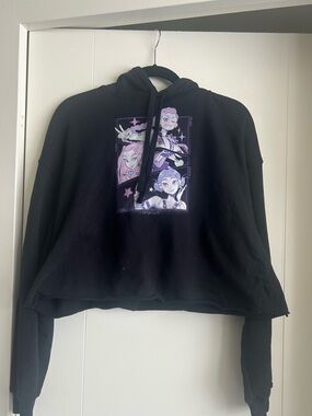 K-pop demon hunters Huntrix cropped hoodie